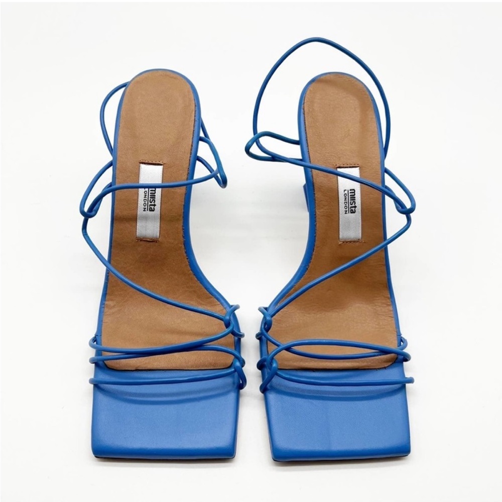 NIB Miista Sally Ocean Strappy Sandals 6.5 Blue - Picture 2 of 7